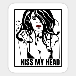 Kiss My Head Sticker